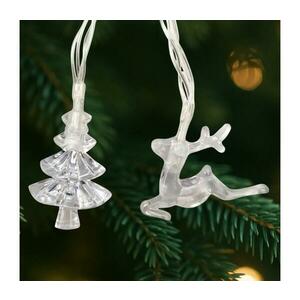 LED karácsonyi kültéri fényfüzér 20xLED/2xAA 2, 2 m IP44 többszínű fenyőfácskák és rénszarvasok 028 0000621 kép