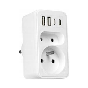 Vayox 2 aljzatos elosztó + 2xUSB kép