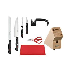 Wüsthof – GOURMET konyhai késkészlet állvánnyal, élezővel és vágódeszkával, 8 részes 1095070801 kép