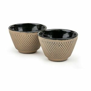 Bézs öntöttvas csésze szett 2 db-os 100 ml Xilin – Bredemeijer kép