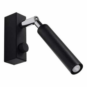 Fekete spotlámpa 10x3 cm Tiden – Sollux kép