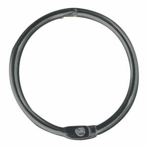 Matt fekete zuhanyfüggöny karika szett 12 db-os Ringo Small – Spirella kép