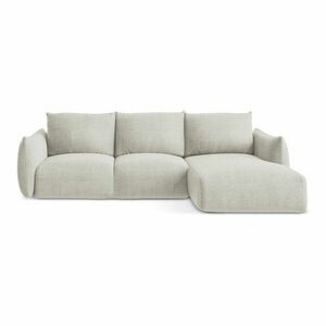Bézs kinyitható sarokkanapé (jobb oldali-heverő résszel) Leila – Makamii kép