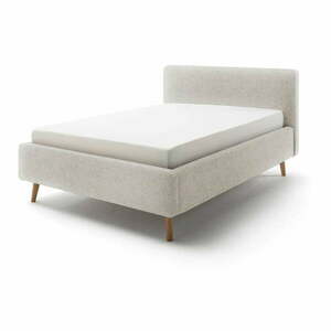 Bézs kárpitozott franciaágy ágyrács nélkül 140x200 cm Mattis – Meise Möbel kép
