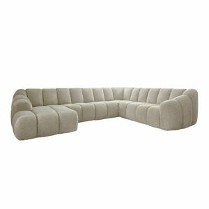 Bézs sarokkanapé (jobb oldali-U alakú) Shell – Miuform kép