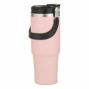 Világos rózsaszín rozsdamentes acél utazó ivópalack 1 l Eco – Ladelle kép