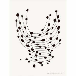 Poszter 30x40 cm Dancing Dots – Leise Dich Abrahamsen – The Poster Club kép
