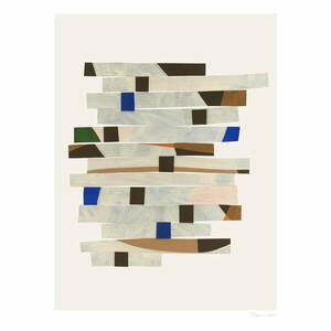 Poszter 50x70 cm Cut up Stripes – Berit Mogensen Lopez – The Poster Club kép