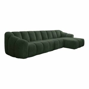 Sötétzöld sarokkanapé (jobb oldali-heverő résszel) Shell – Miuform kép