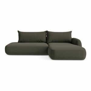 Barna kinyitható sarokkanapé (jobb oldali-heverő résszel) Hale – Makamii kép