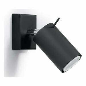 Fekete spotlámpa 8x10 cm Etna – Sollux kép