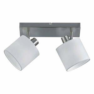 Fehér-szürke mennyezeti lámpa textil búrával ø 12 cm Tommy – Trio kép