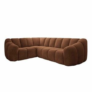 Terrakotta színű sarokkanapé (bal oldali-L alakú) Shell – Miuform kép