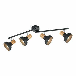 Matt fekete spotlámpa ø 10 cm Latika – Trio kép