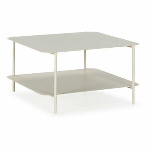 Krémszínű fém dohányzóasztal 70x73 cm Beatrix – MOME kép