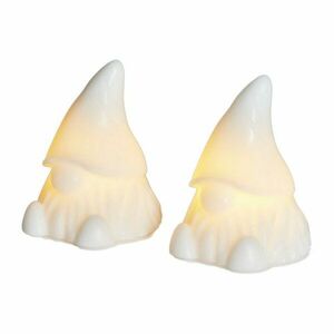 Fehér elemmel működő fénydekoráció készlet 2 db-os Coco – Sirius kép