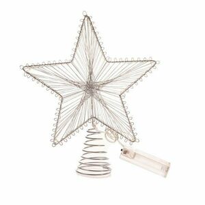 Ezüstszínű elemmel működő fénydekoráció Startop – Dakls kép