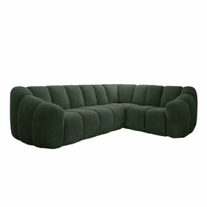 Sötétzöld sarokkanapé (jobb oldali-L alakú) Shell – Miuform kép