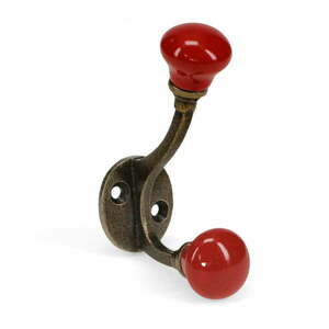 Piros fém fali fogas 3 cm – Rex London kép