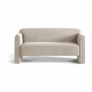 Bézs bársony kanapé 140 cm Abby – Micadoni kép