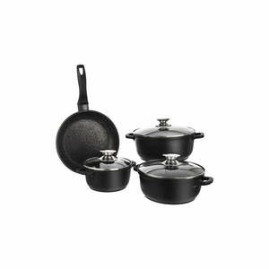 Grande 4 db-os edény szett 3 üvegfedővel - Orion kép