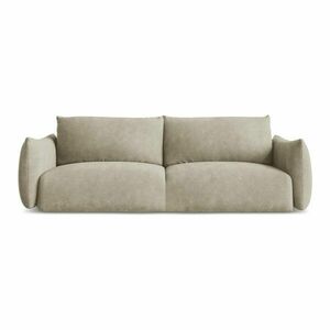 Bézs zsenília kinyitható kanapé 230 cm Leila – Makamii kép