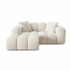 Krémszínű zsenília sarokkanapé (bal oldali-heverő résszel) Treno – Cosmopolitan Design kép