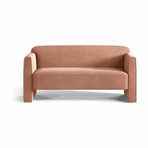 Rózsaszín bársony kanapé 140 cm Abby – Micadoni kép