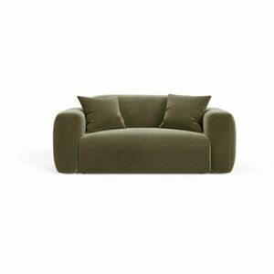 Khaki bársony kanapé 180 cm Strino – Cosmopolitan Design kép