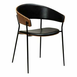 Fekete-sötét natúr színű karfás étkezőfotel Crib – DAN-FORM Denmark kép