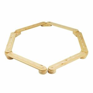 Natúr színű borovi fenyő egyensúlyozó pálya 10x408x5 cm Montessori – Meowbaby kép