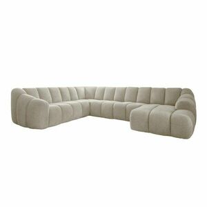 Bézs sarokkanapé (bal oldali-U alakú) Shell – Miuform kép