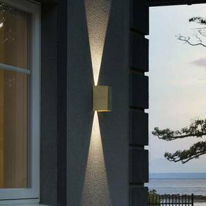 LED kültéri fali lámpa Cremona 8cm széles sárgaréz kép