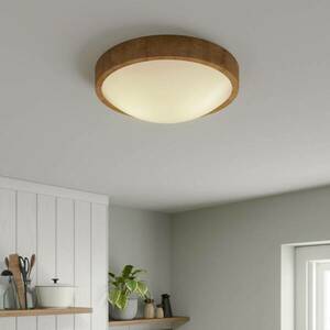 Envostar Kerio mennyezeti lámpa Ø37cm, natúr tölgy kép