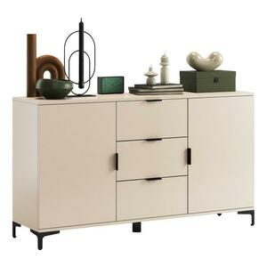 Mazzoni LORA bézs komód fiókokkal és ajtókkal 5903631917486 kép