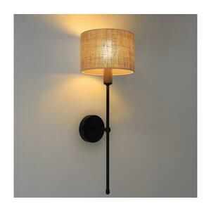 Fali lámpa MADELA 1xE14/40W/230V juta/fekete 0246 kép