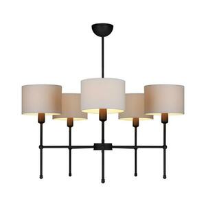 Rúdon függő csillár MADELA 5xE14/40W/230V fehér/fekete 0098 kép