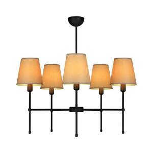 Rúdra szerelhető csillár MADELA 5xE14/40W/230V bézs/fekete 0149 kép