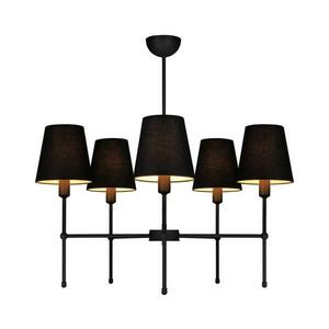 Rudas csillár MADELA 5xE14/40W/230V fekete 0157 kép