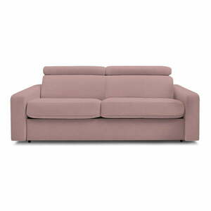 Rózsaszín kinyitható kanapé 195 cm Monaco – Bobochic Paris kép