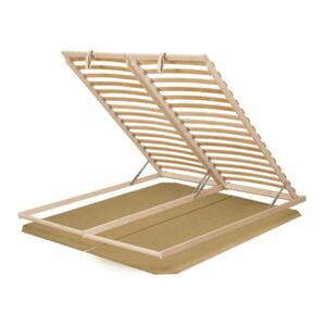 Mechanikusan nyitható ágyrács, 180x200 cm, 16 léc, nyírfa - SANIA - Butopêa kép