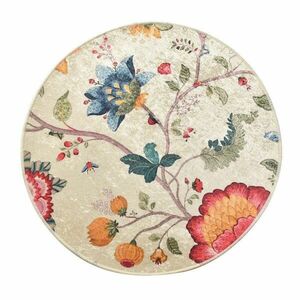 Virágmintás szőnyeg, 140 cm, krémszínű-narancssárga - GOBELIN - Butopêa kép