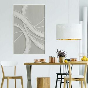 Függőleges matrica - összefonódott csíkok és ipari relief kép