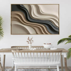 Téglalap alakú matrica - Homok folyó és dinamikus hullámos relief kép