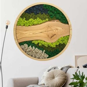 Kerek moha matrica - Szökőkút különböző típusú mohák kép