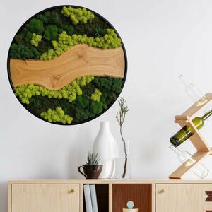 Kör matrica - Moha folyó béke (természetes minta) kép