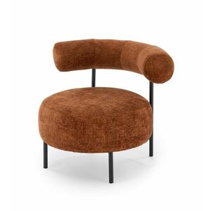 Fotel, szövet - fém, barna - fekete - BALIN - Butopêa kép