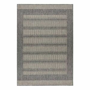 Szőnyeg, csíkos, kül- és beltéri, ezüst - szürke, 160x230 cm - DORELAN - Butopêa kép