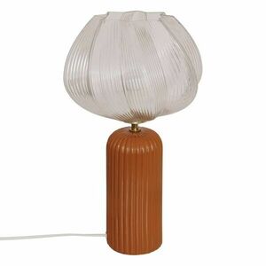 Asztali lámpa, kerámia - üveg, barna - FLAME - Butopêa kép