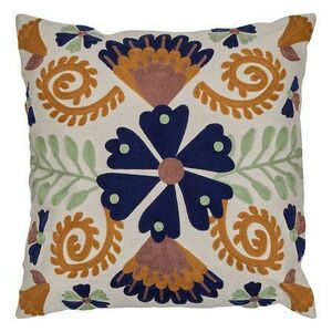 Díszpárna hímzett, 45x45 cm, többszinű - FOLK - Butopêa kép